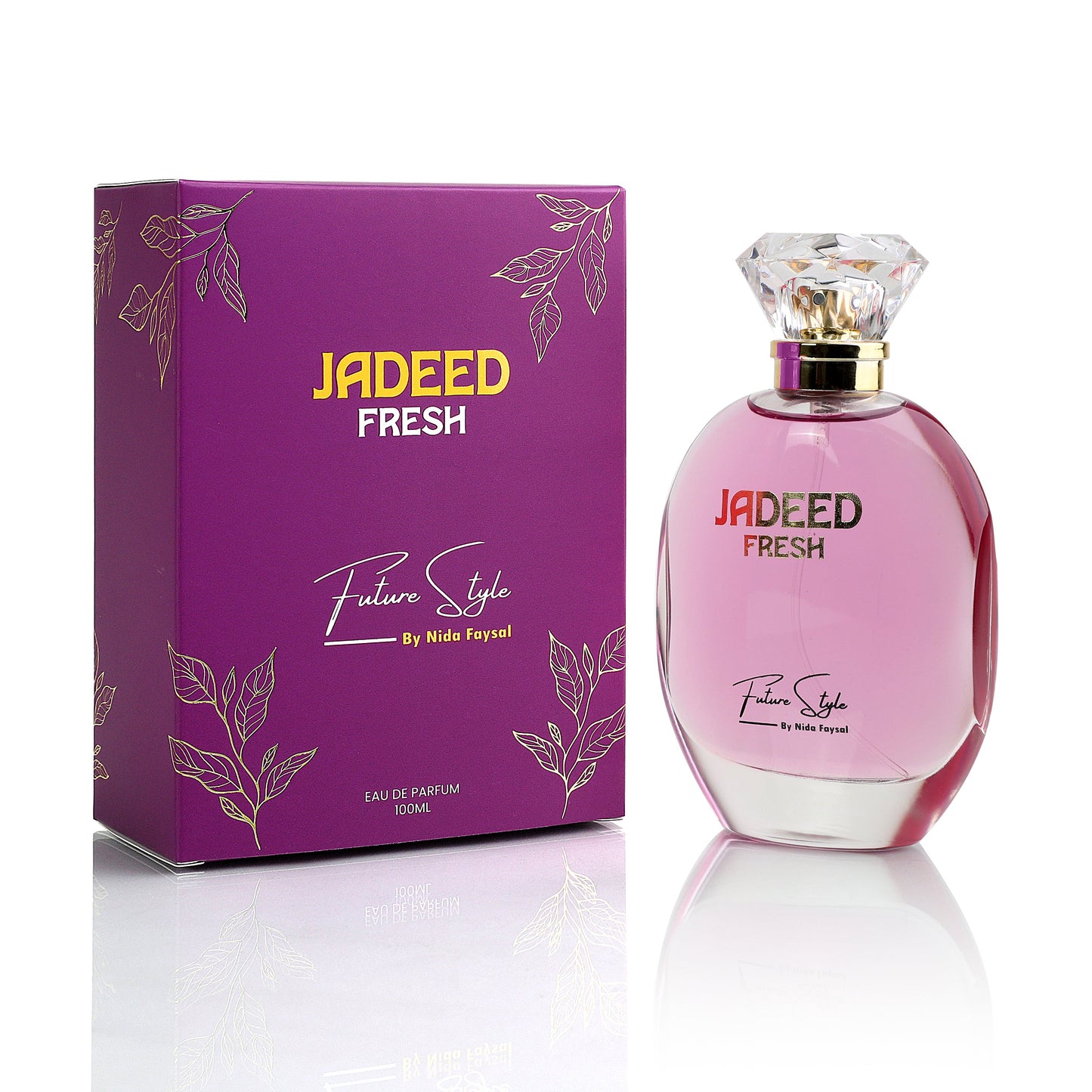 Jadeed Fresh premium Arabian perfume bottle with sleek modern design, fresh luxury fragrance by Future Style Perfumes UAE