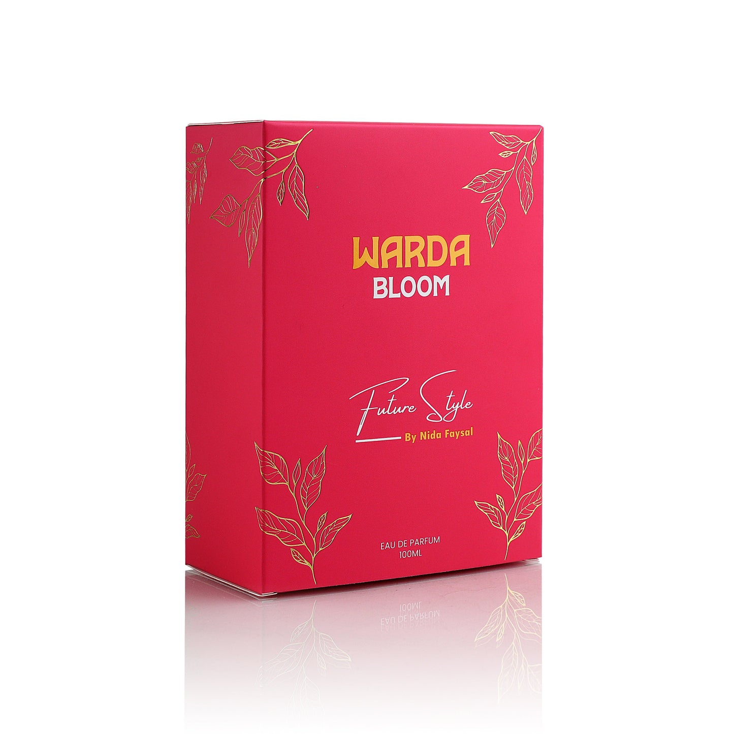 Warda Bloom premium Arabian perfume bottle with delicate floral accents, luxury fragrance by Future Style Perfumes UAE