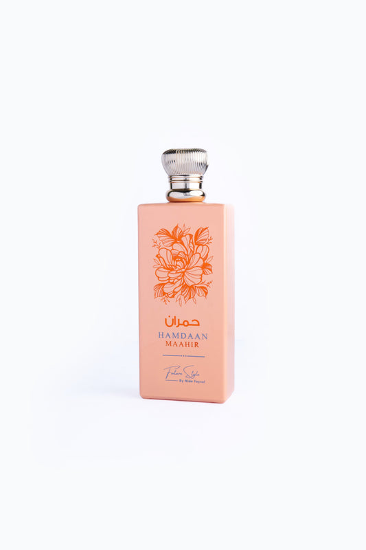 Hamdaan Maahir premium Arabian perfume bottle with intricate design, luxury fragrance by Future Style Perfumes UAE