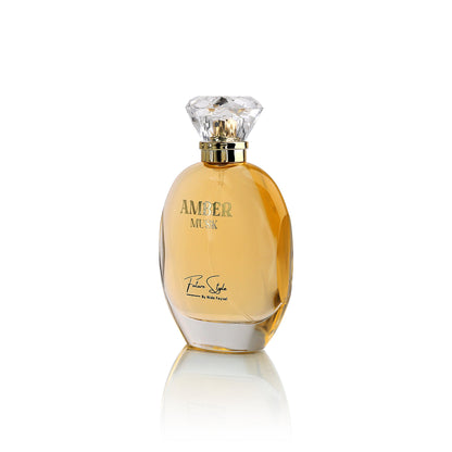 Amber Musk premium Arabian perfume bottle with rich oriental design, luxury fragrance by Future Style Perfumes UAE