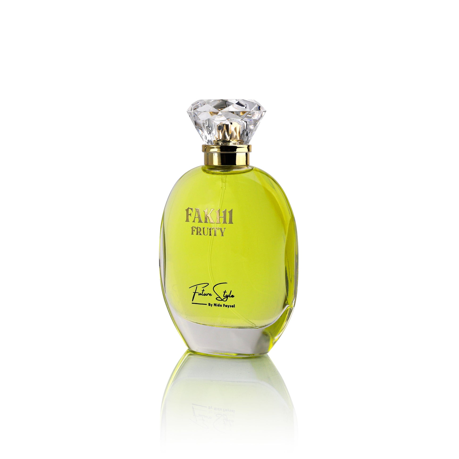 Fakhi Fruity luxury Arabian perfume bottle by Future Style Perfumes UAE with vibrant fruity design
