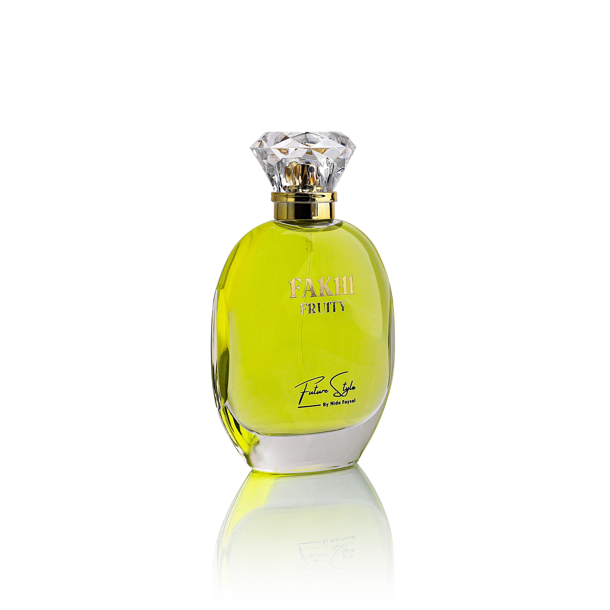 Fakhi Fruity luxury Arabian perfume bottle by Future Style Perfumes UAE with vibrant fruity design