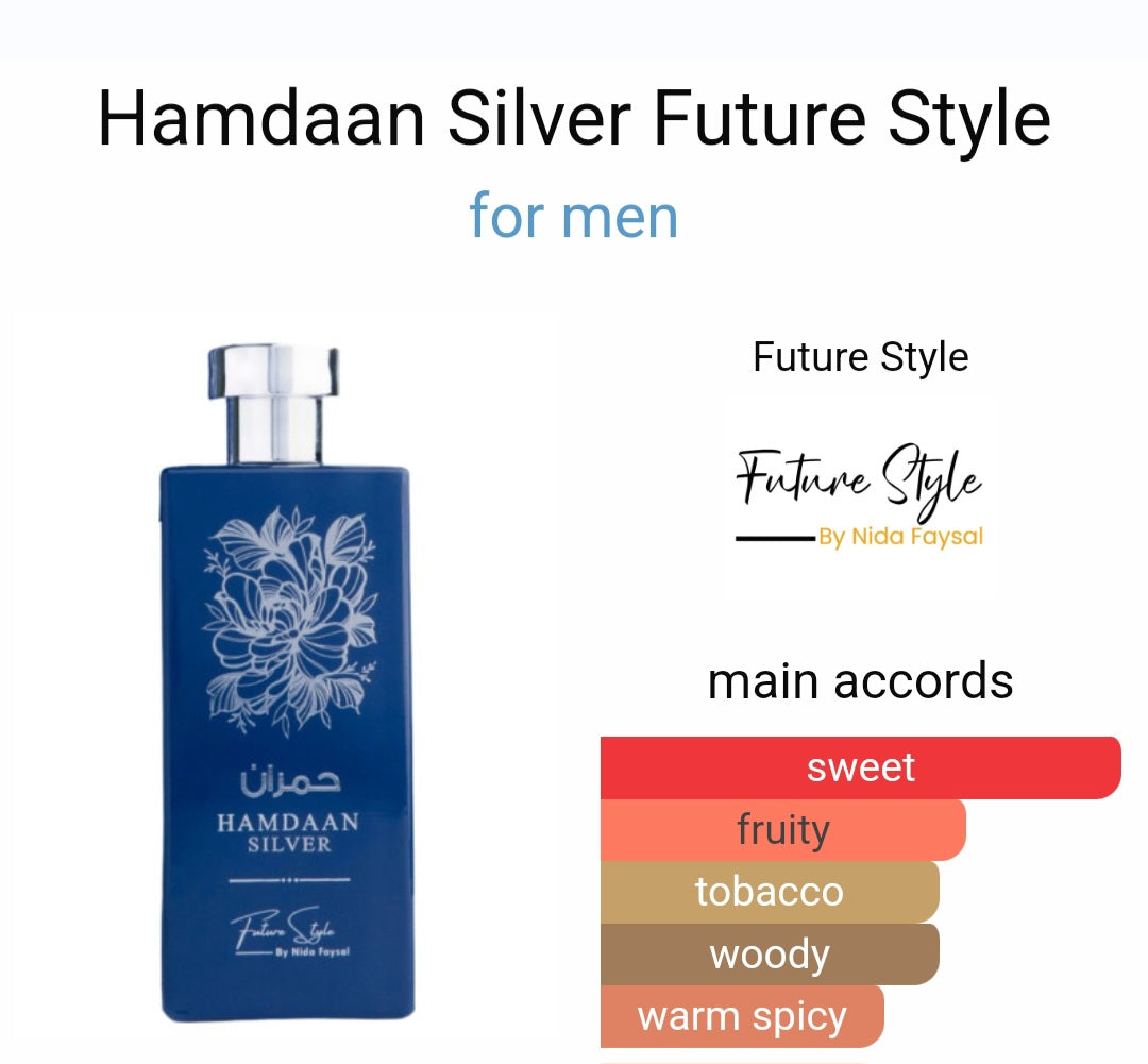 Hamdaan Silver - Arabian Exotic Smoky Scent UAE - Perfume For Men UAE
